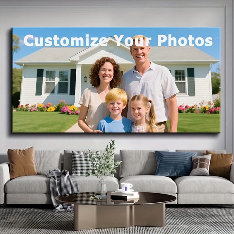 Home Decor Living - 1pc Personalized Custom Photo Canvas Print