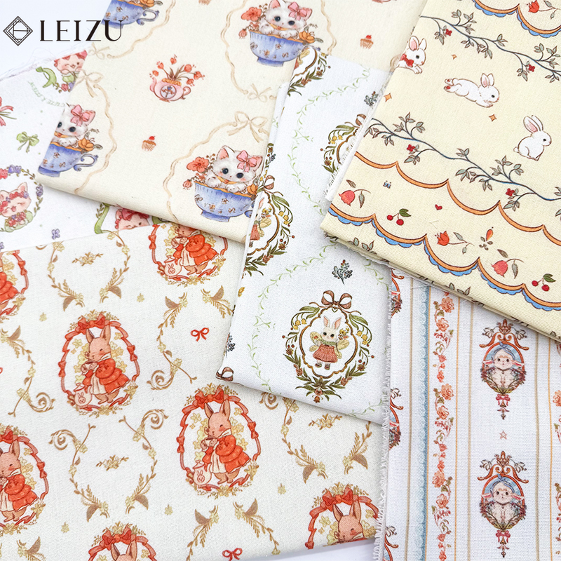 Linen Table Runner - 0.5/1/3m Cartoon Printed Imitation Cotton Linen