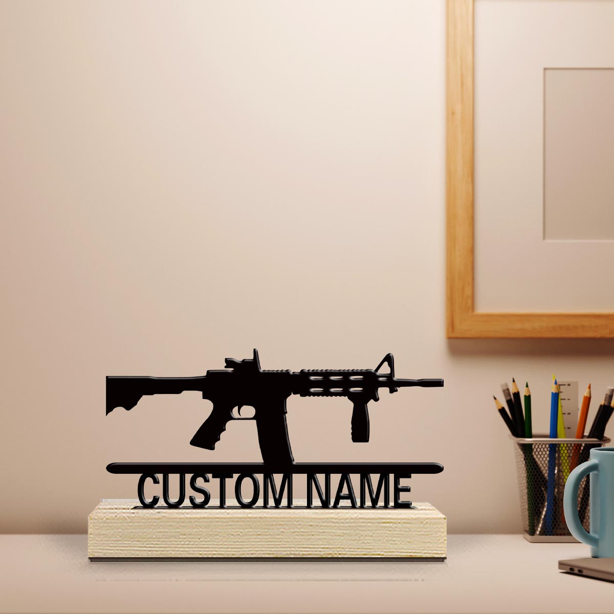 Home Decor Living - 1pc Cartoon Personalized Custom Metal Statues
