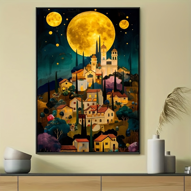 Home Decor Under 1000 - 500/1000/1200/2000PCS Puzzles Under The Moon Village