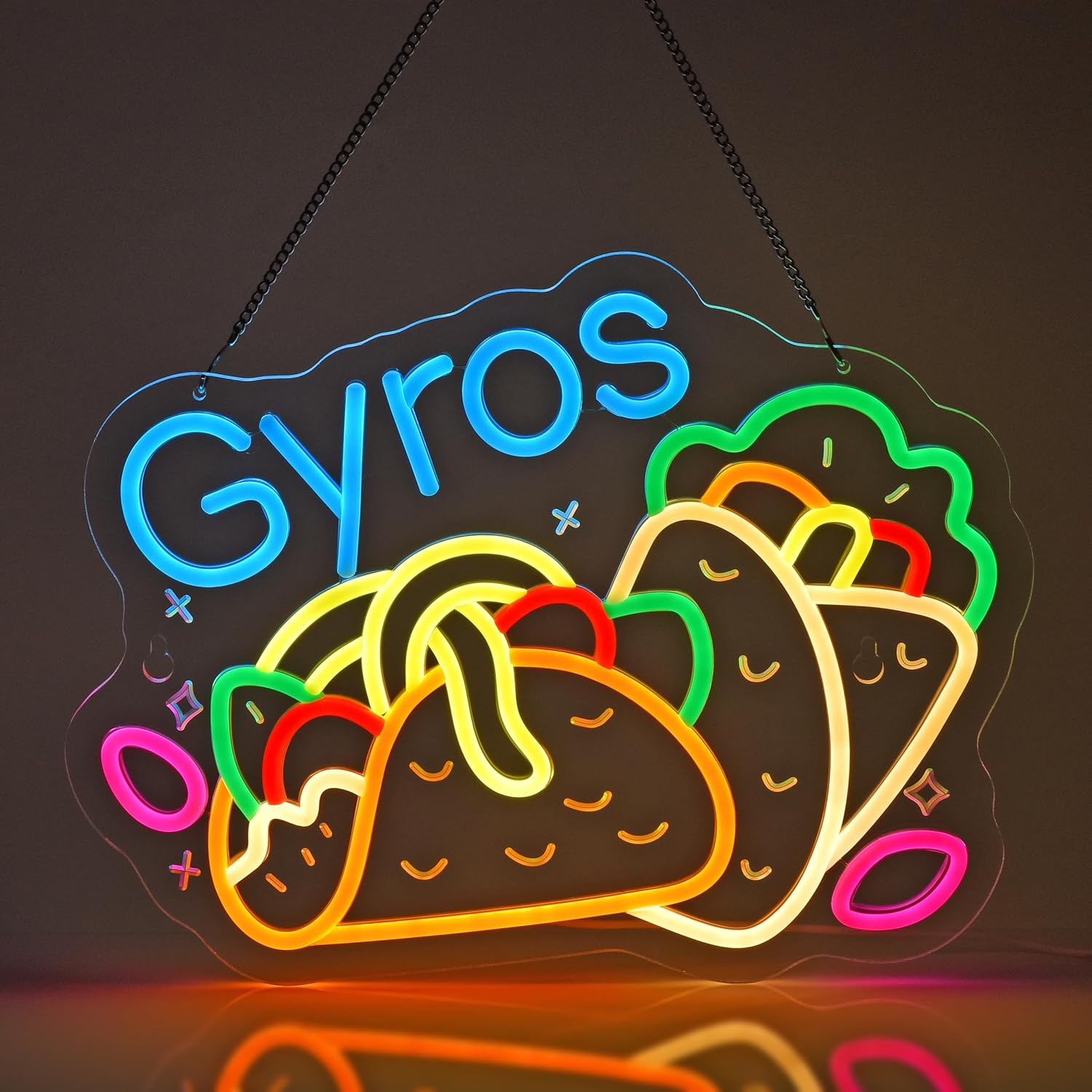 Home Decor Market - Gyros Neon Sign Greek Restaurant Gyro