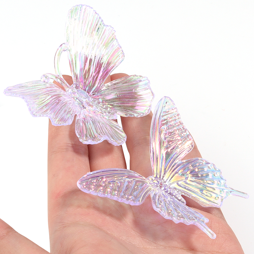 Home Decor Manufacturers - 5pcs Acrylic Butterfly Gradient Color Transparent
