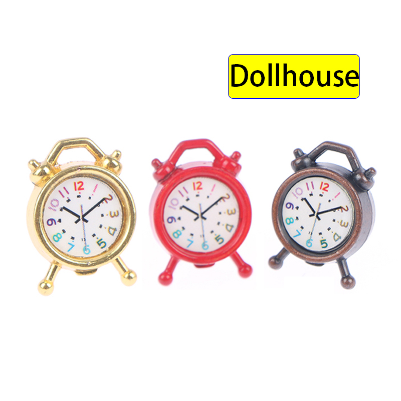 Home Decor Manufacturers - 1PC 1:12 Scale Alarm Clock Doll