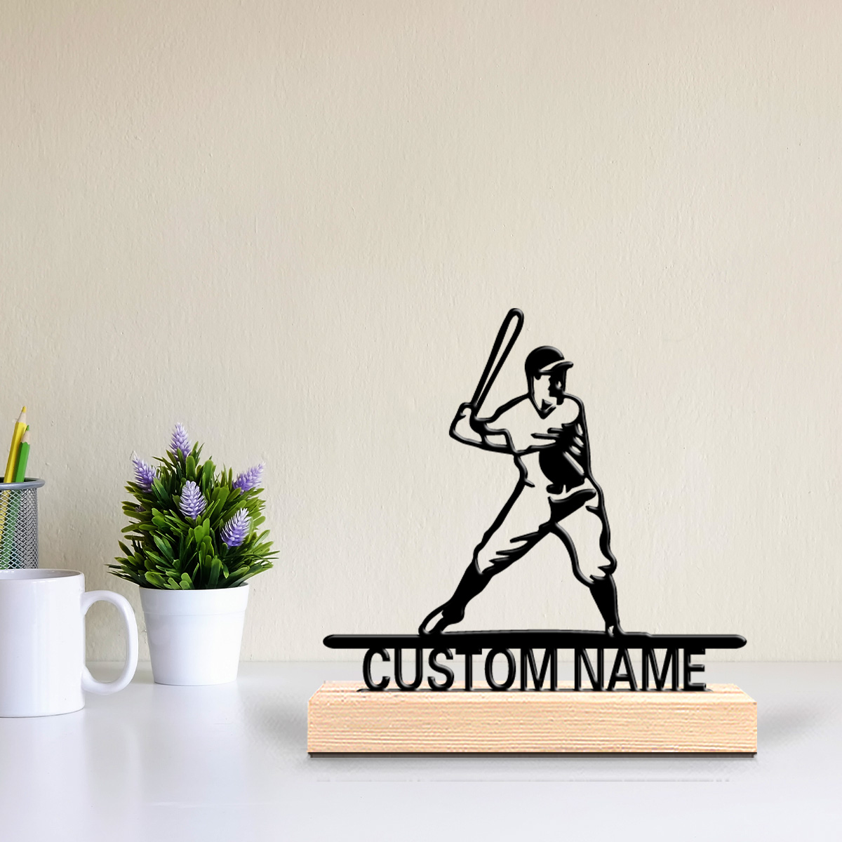Home Decor Living - 1pc Cute Personalized Custom batter Metal
