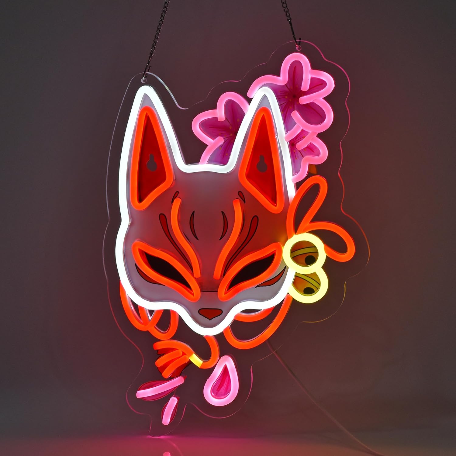 Home Decor Market - Fox Mask Neon Sign Light Wall