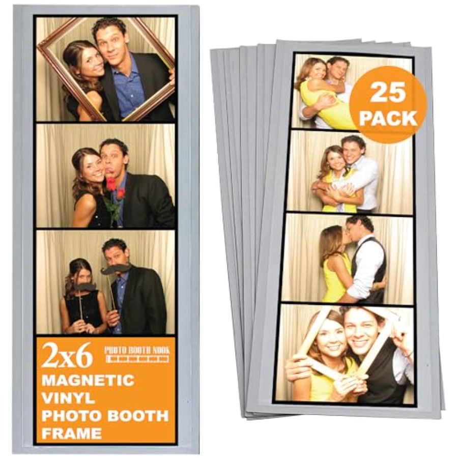 Bamboo Photo Frame - 2x6 Flexible Magnetic Photo Booth Picture
