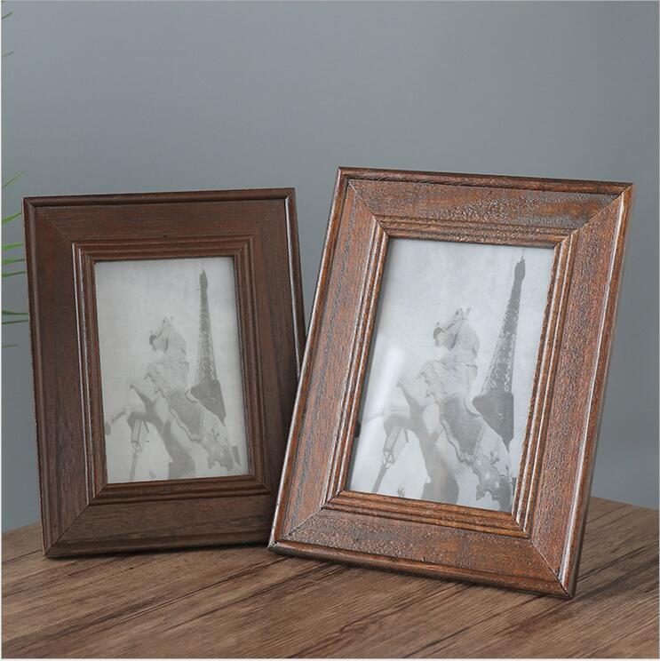 Bamboo Photo Frame - Vintage Nature Wooden Photo frame Table