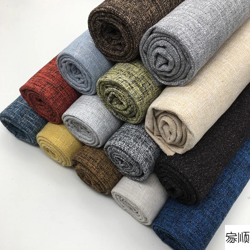 Linen Table Runner - Thickend Cotton Linen Fabric Upholstery By