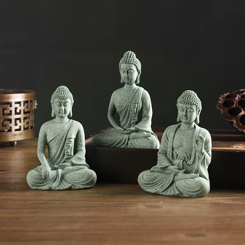Home Decor Zen - Chinese Zen Sitting Buddha Figurine Creative