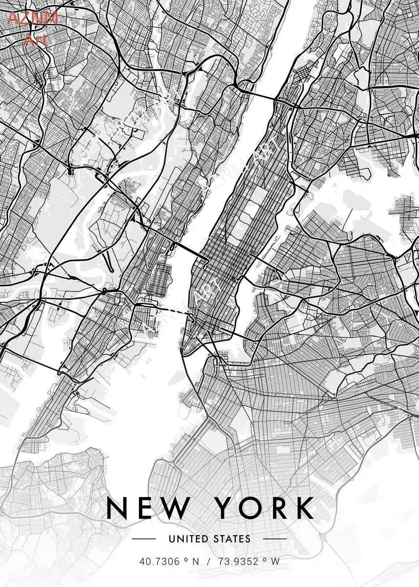 City Map Artwork Poster Paris  – Home Decor New York Bewertung und Preis