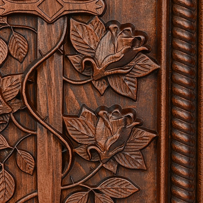 Vintage Solid Wood Carved Rose – Home Decor Living Bewertung und Preis