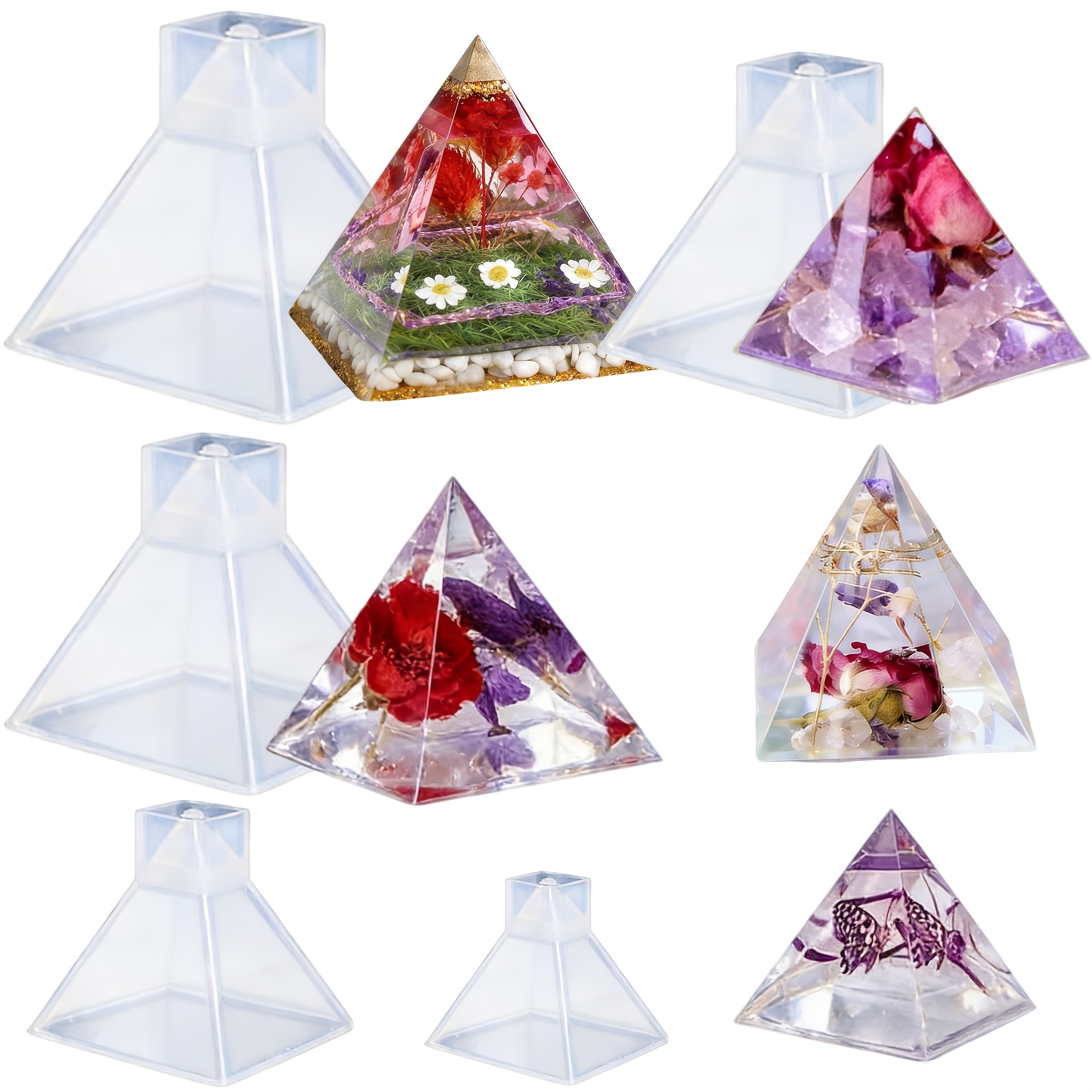 5pc- Pyramid resin molds of va – Home Decor Manufacturers Bewertung und Preis