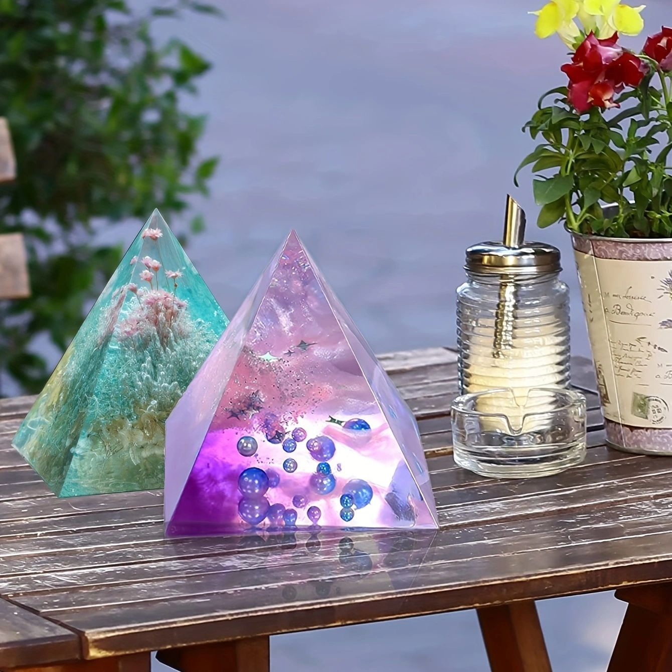 5pc- Pyramid resin molds of va – Home Decor Manufacturers Bewertung und Preis