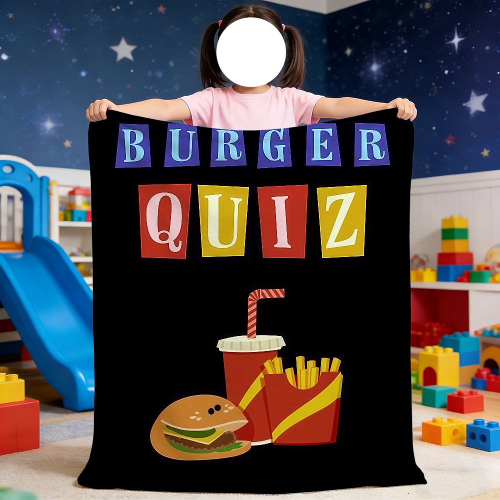 Burger Quiz Blanket For Soft T – Home Decor Quiz Bewertung und Preis