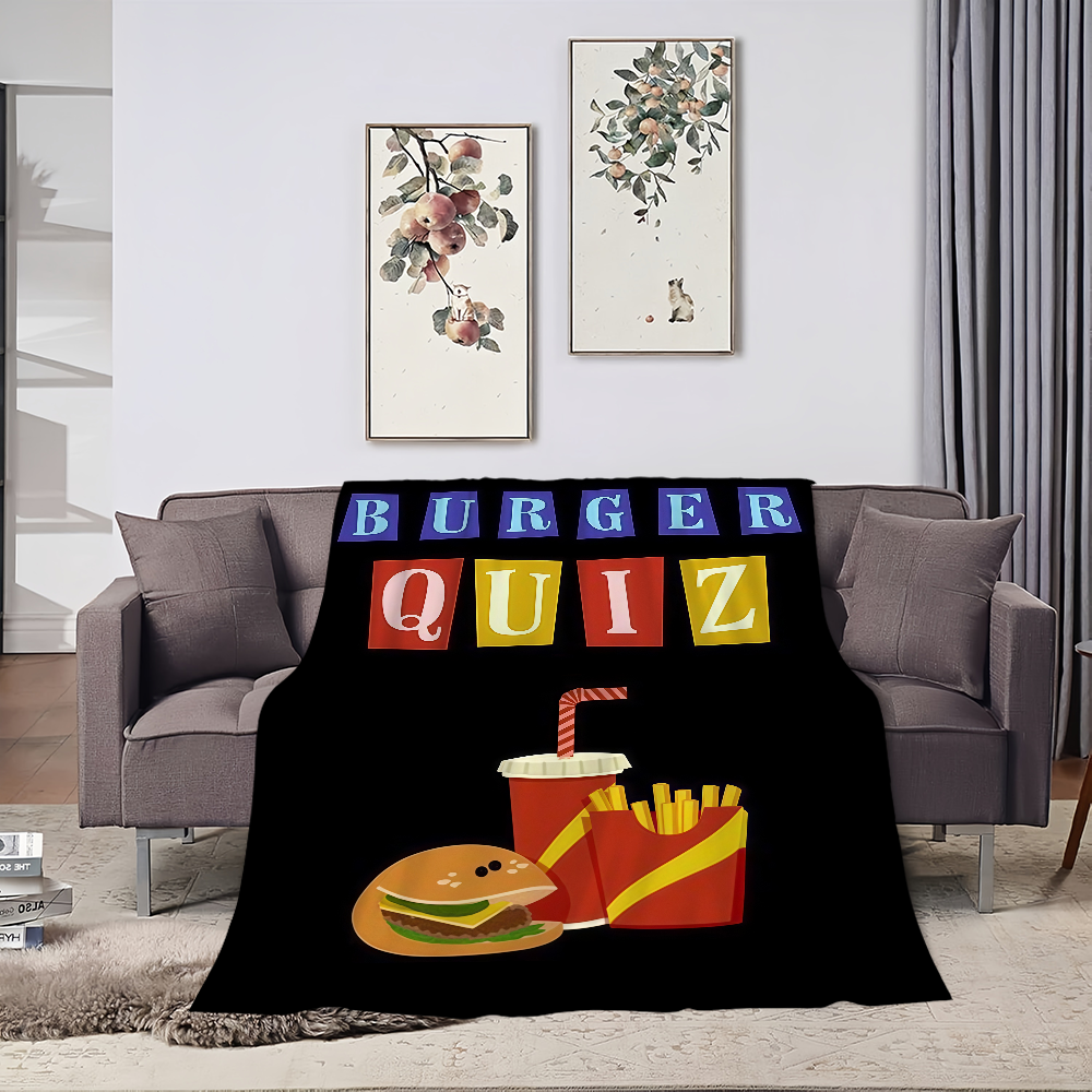 Burger Quiz Blanket For Soft T – Home Decor Quiz Bewertung und Preis