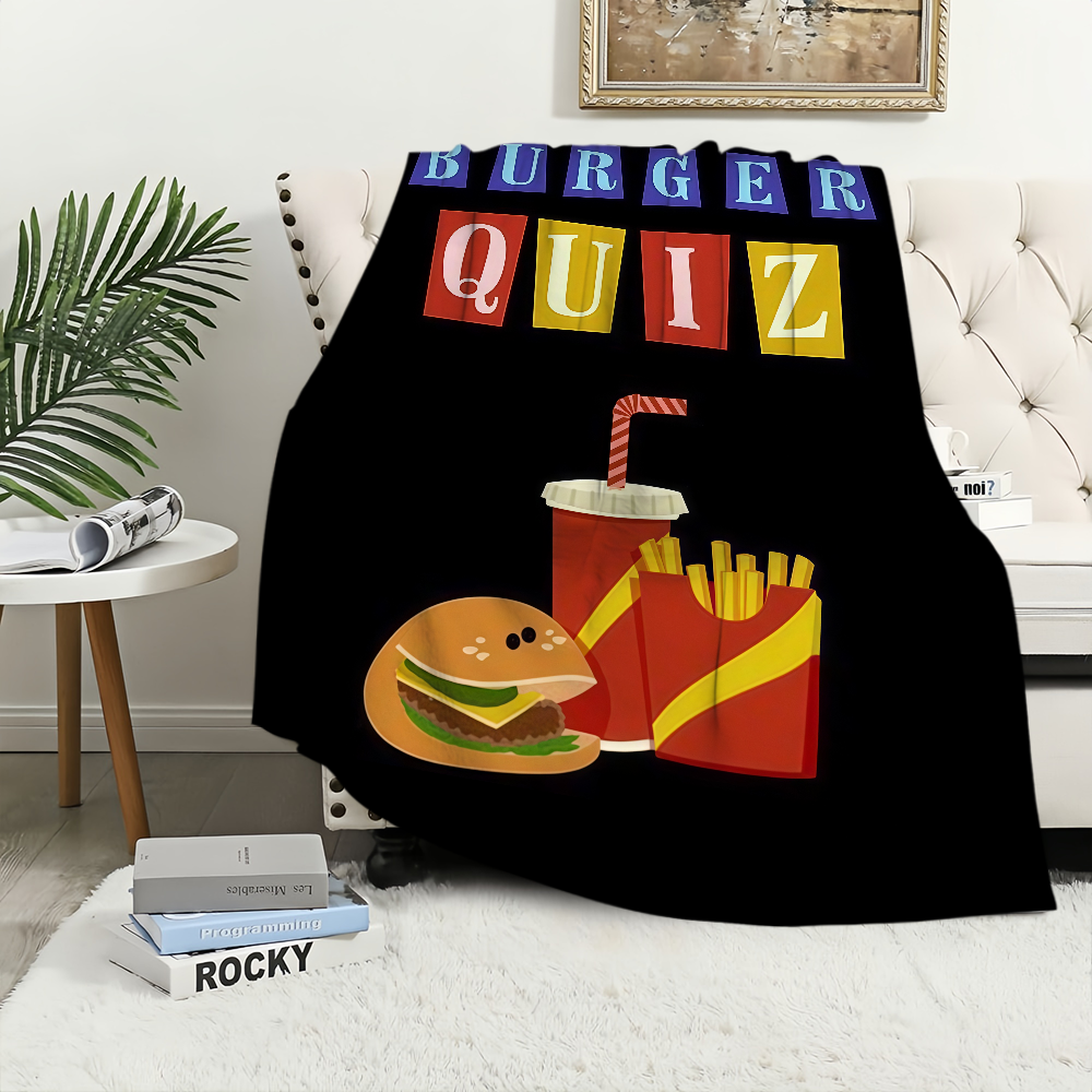 Burger Quiz Blanket For Soft T – Home Decor Quiz Bewertung und Preis