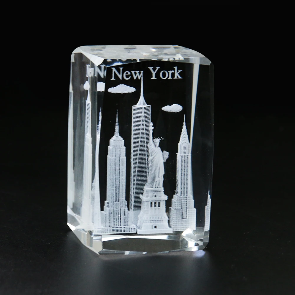 1PC 3D Crystal Carving Empire  – Home Decor New York Bewertung und Preis