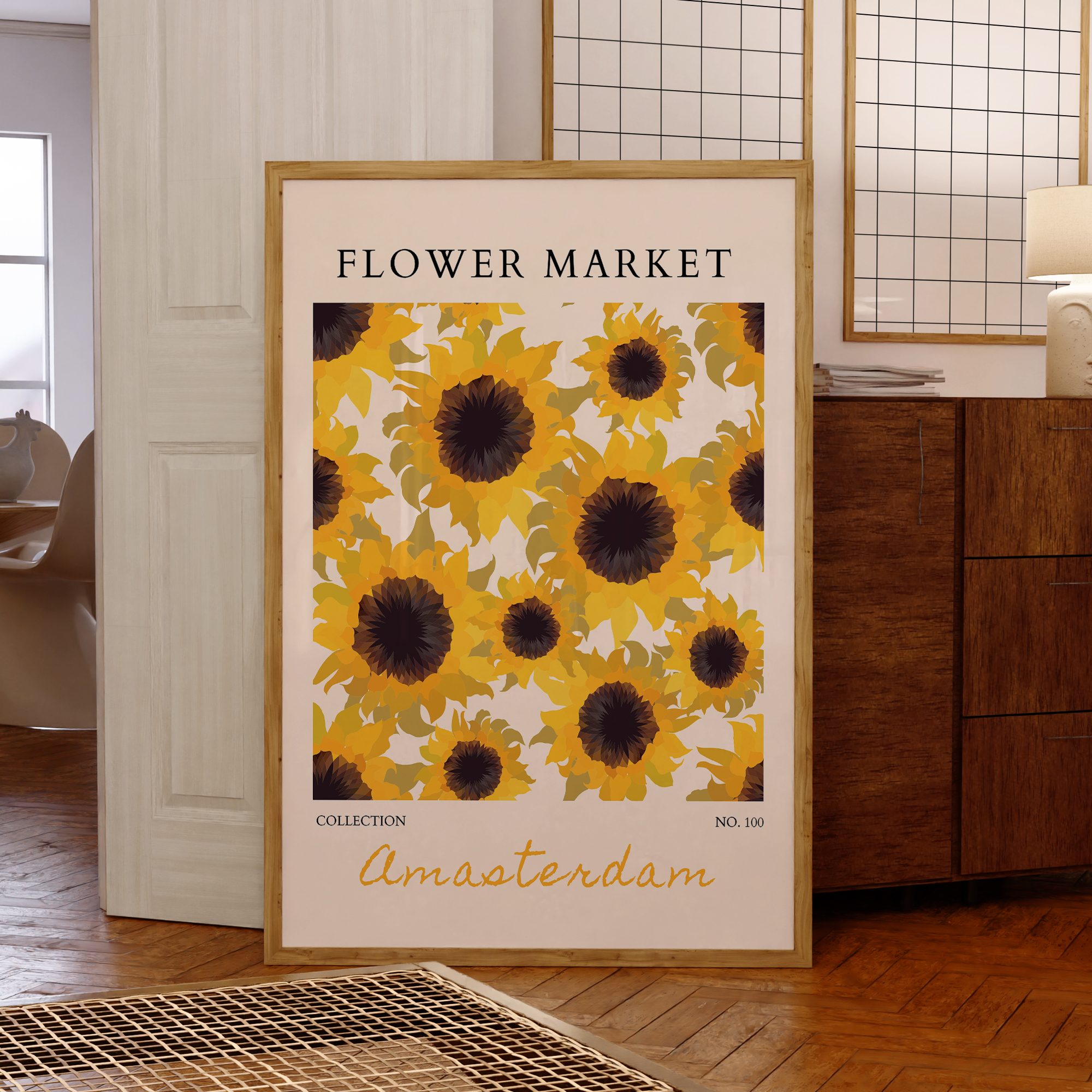 Modern Yellow Flowers Flower M – Home Decor Market Bewertung und Preis