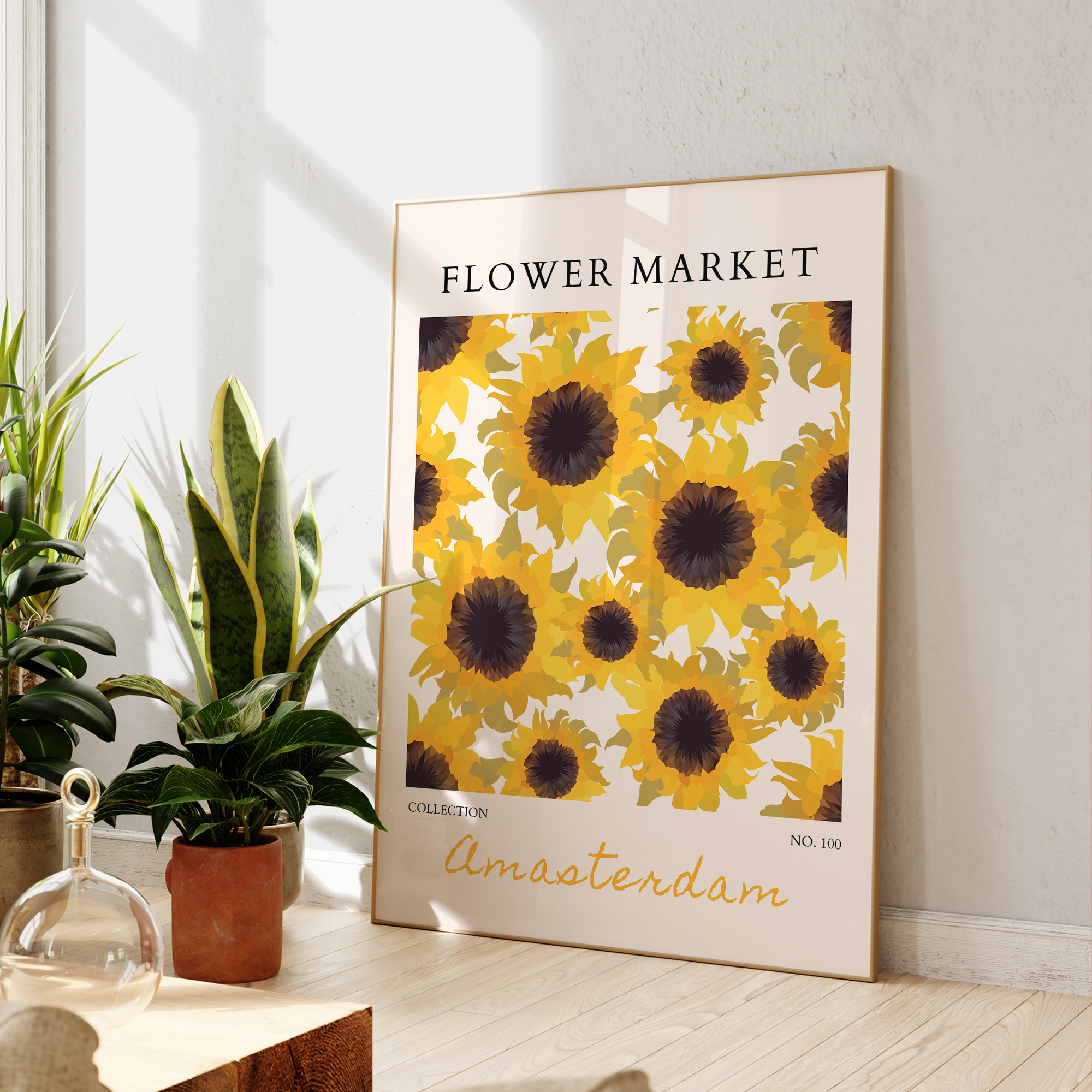 Modern Yellow Flowers Flower M – Home Decor Market Bewertung und Preis