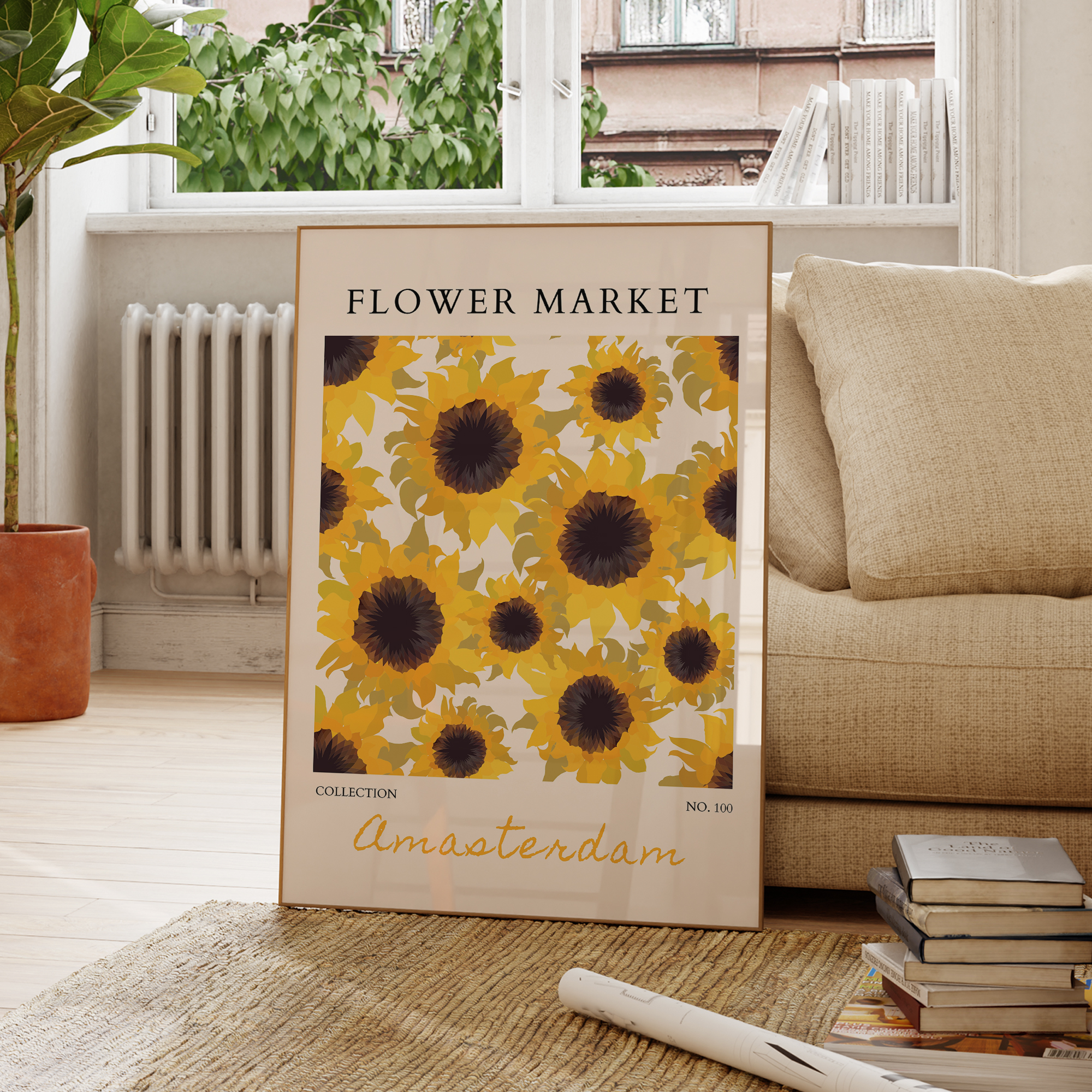 Modern Yellow Flowers Flower M – Home Decor Market Bewertung und Preis