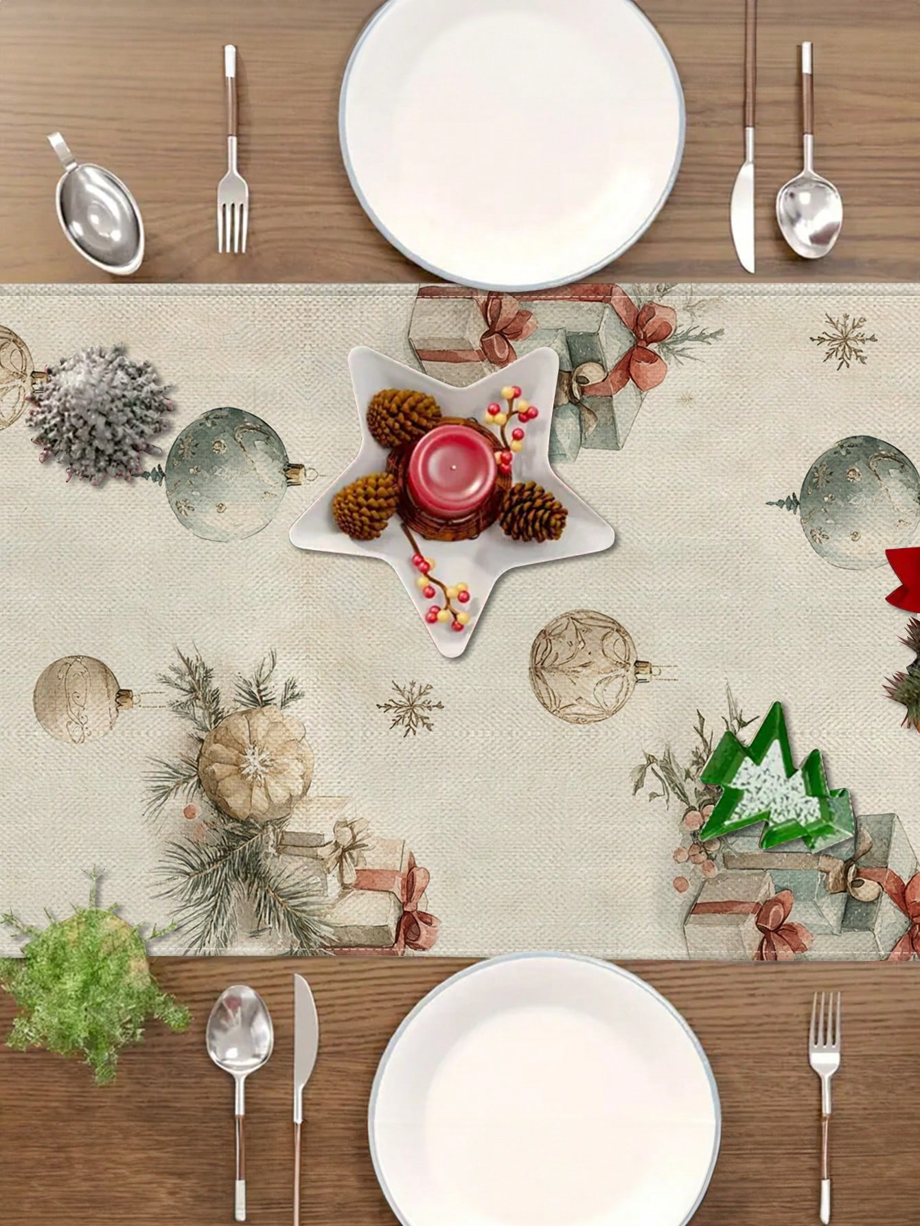 1pc Christmas Nutcracker & Bal – Linen Table Runner Bewertung und Preis