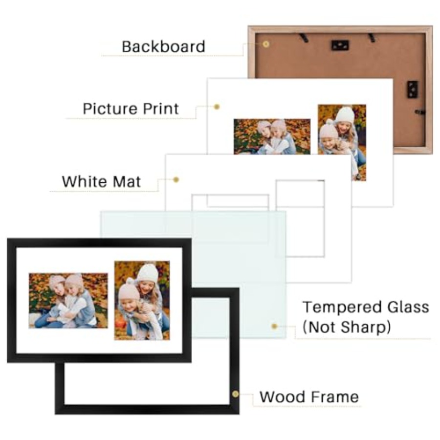 5x7 Collage Picture Frame - So – Bamboo Photo Frame Bewertung und Preis