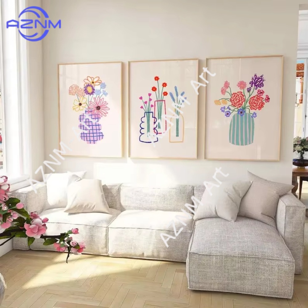 1/3pcs Abstract Flower Vase Pa – Home Decor Market Bewertung und Preis