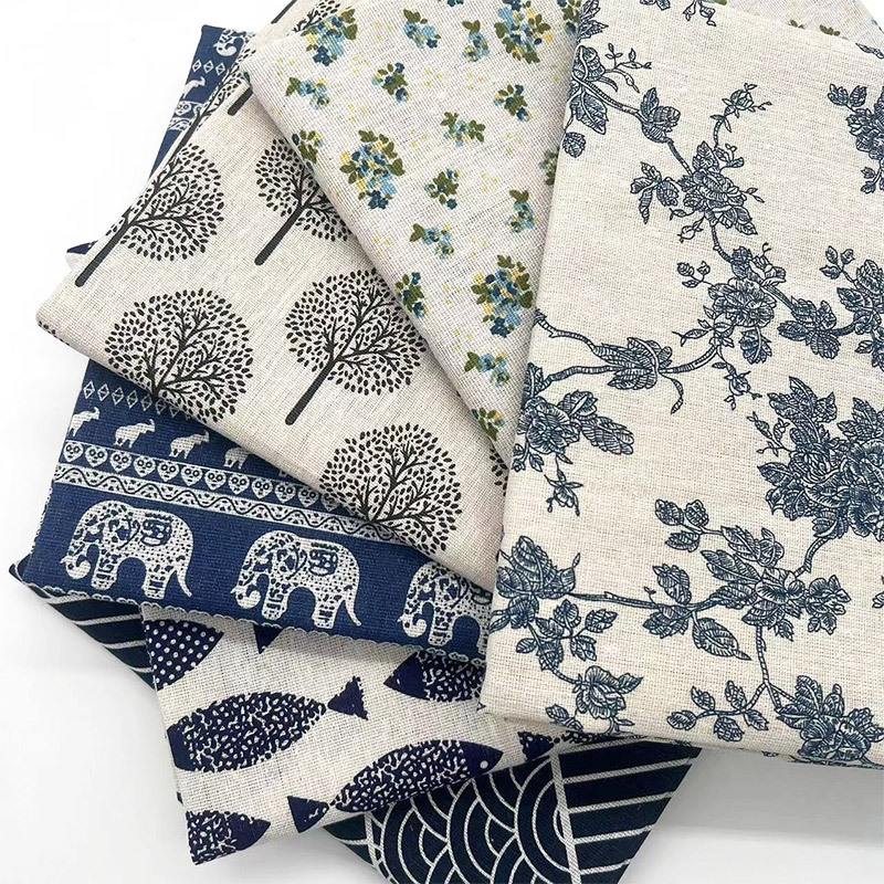 Vintage Blue Floral Cotton Lin – Linen Table Runner Bewertung und Preis