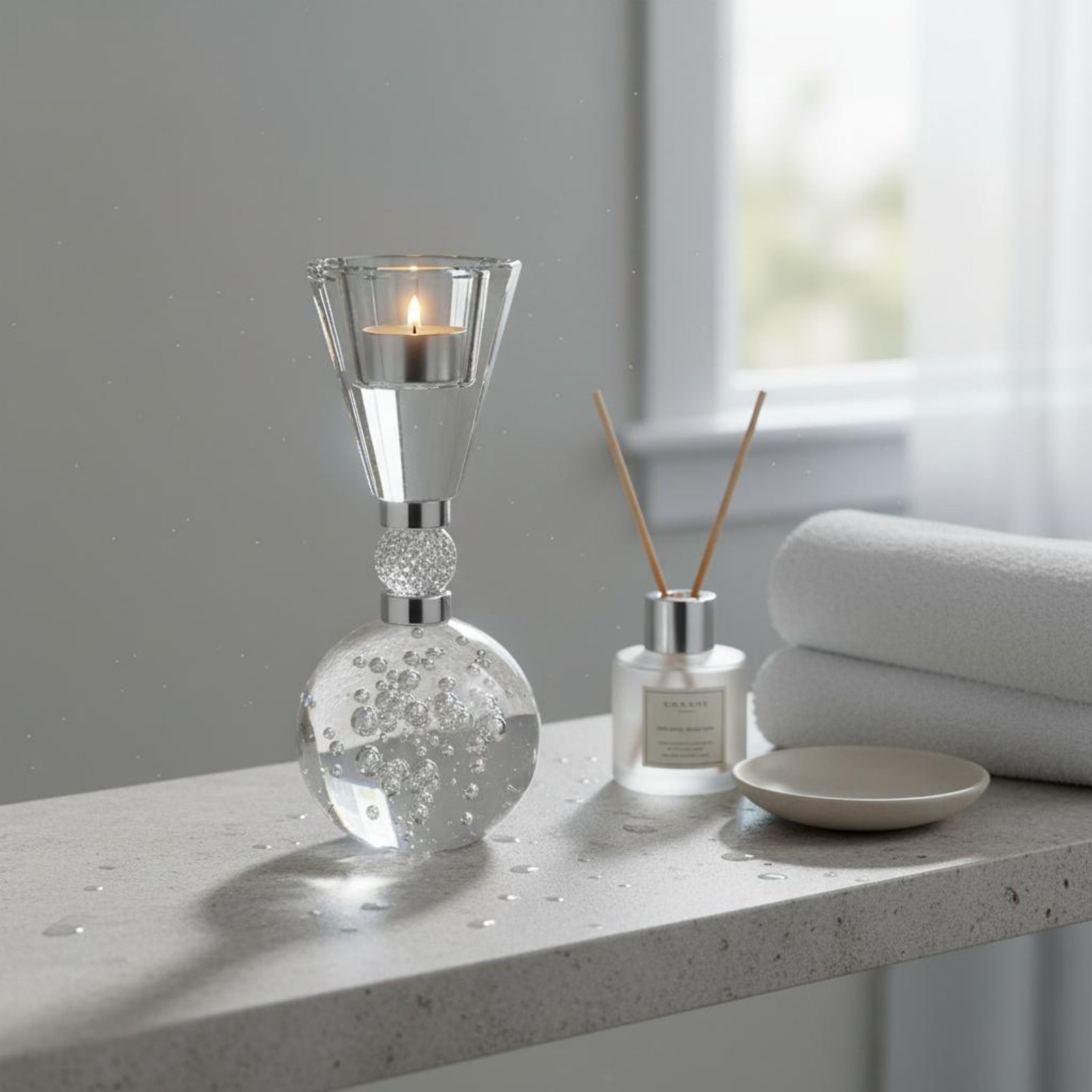 Crystal Candle Holder Bright L – Home Decor Luxury Bewertung und Preis
