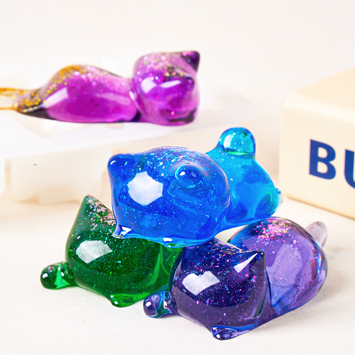 3D Cat Crystal Epoxy Resin Mol – Home Decor Manufacturers Bewertung und Preis