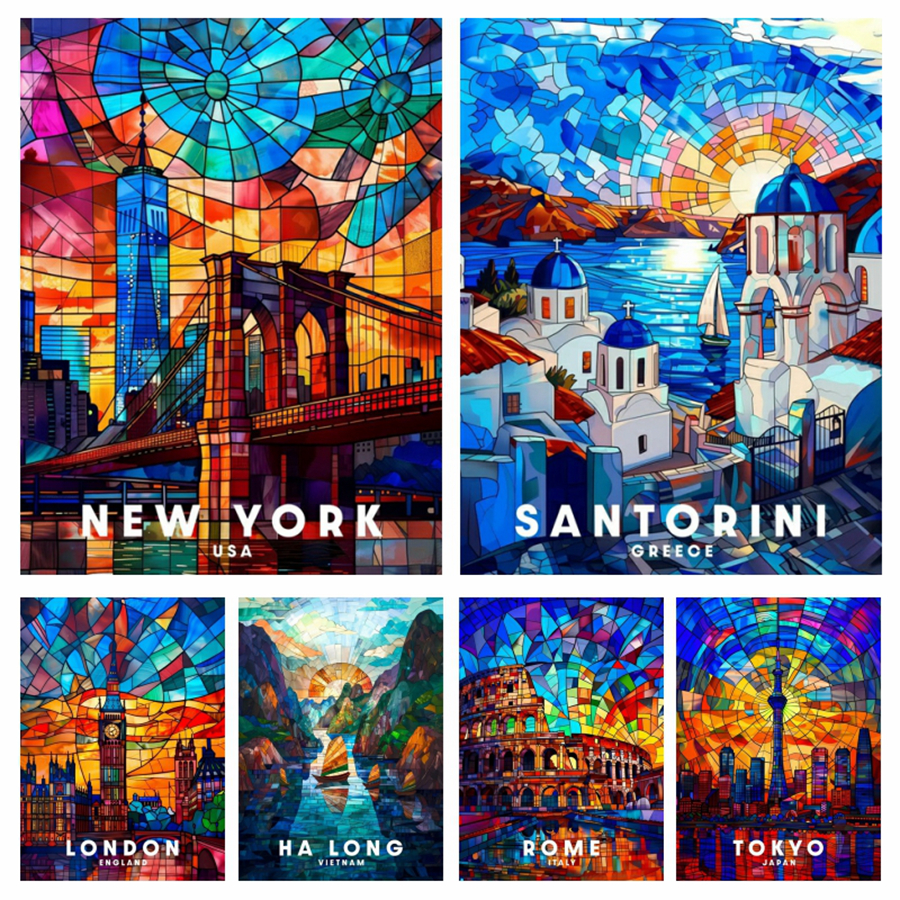 London Rome Santorini New York – Home Decor New York Bewertung und Preis