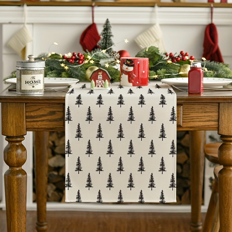 Simple Christmas Tree Table Ru – Linen Table Runner Bewertung und Preis