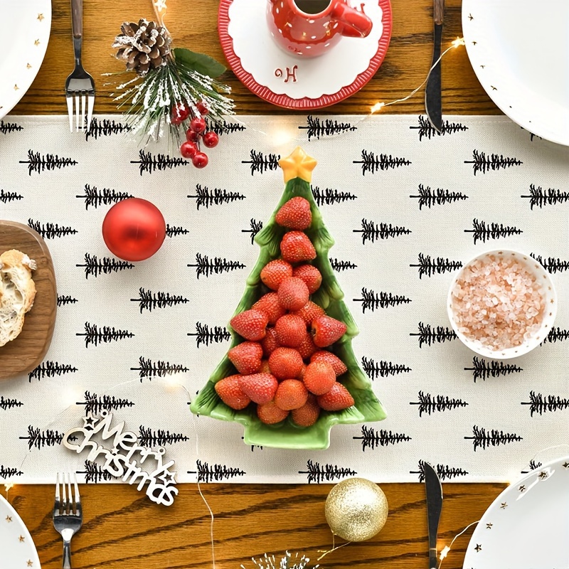Simple Christmas Tree Table Ru – Linen Table Runner Bewertung und Preis