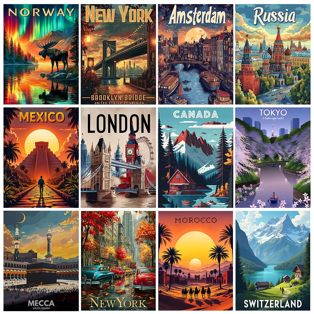 World Famous Scenery 5D Diamon – Home Decor New York Bewertung und Preis
