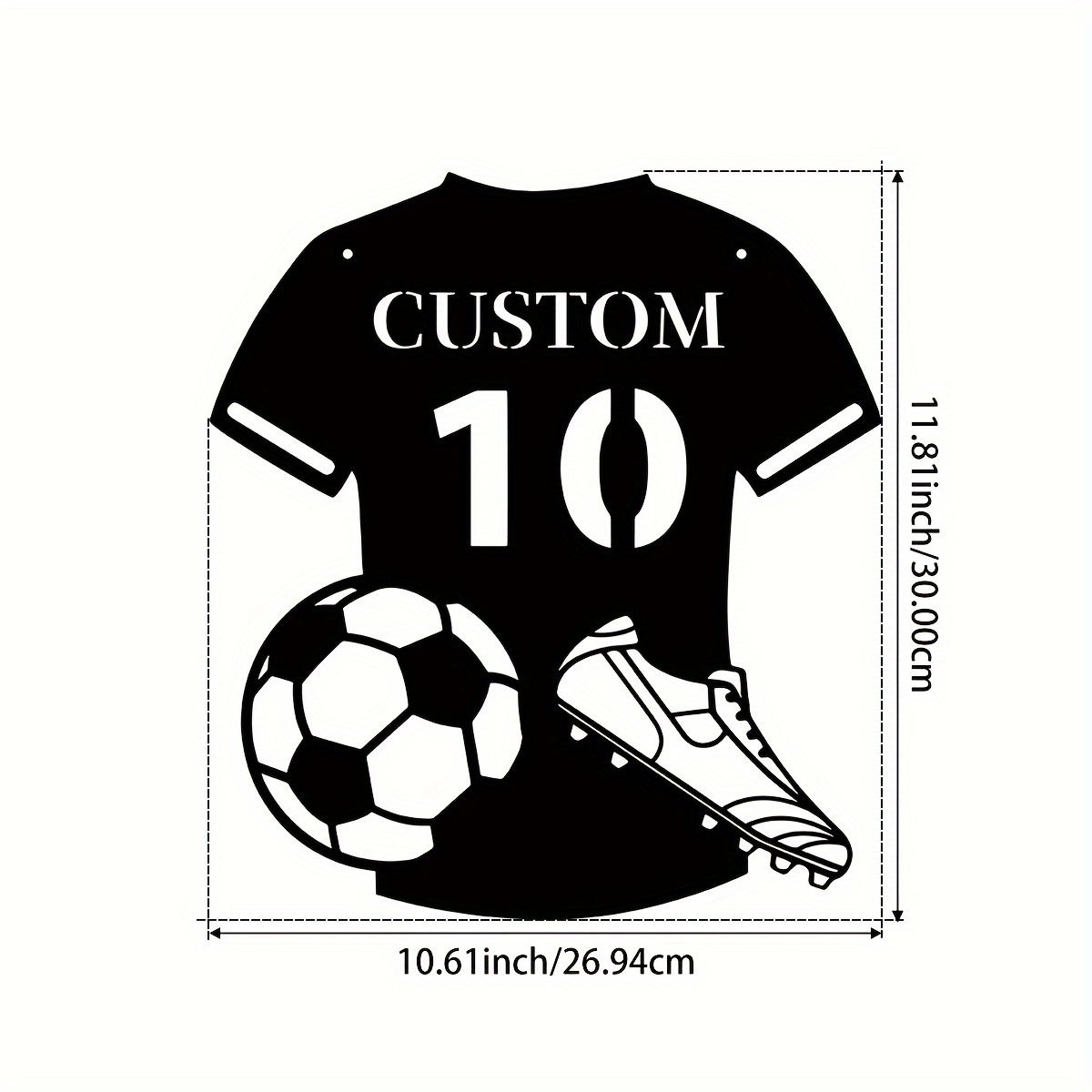 Custom Metal Soccer Jersey Sig – Home Decor Living Bewertung und Preis