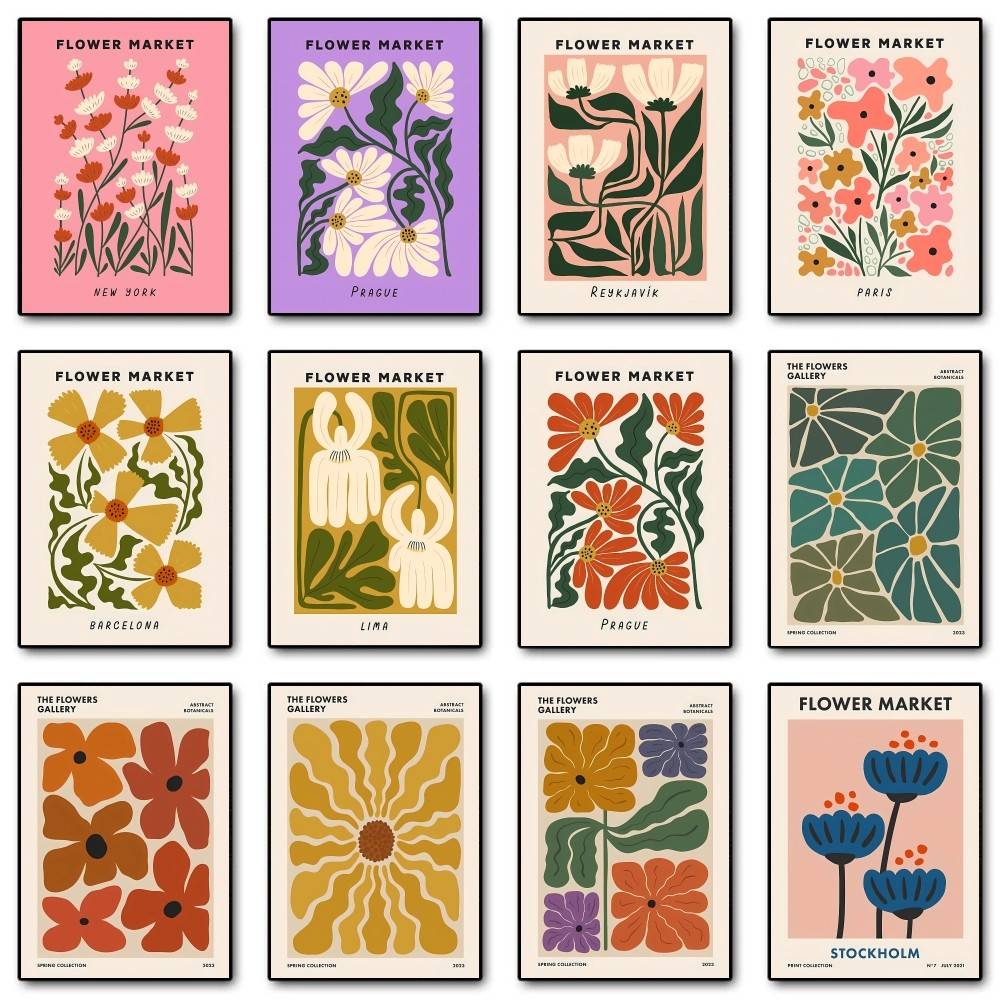 Colorful Abstract Flower Marke – Home Decor Market Bewertung und Preis