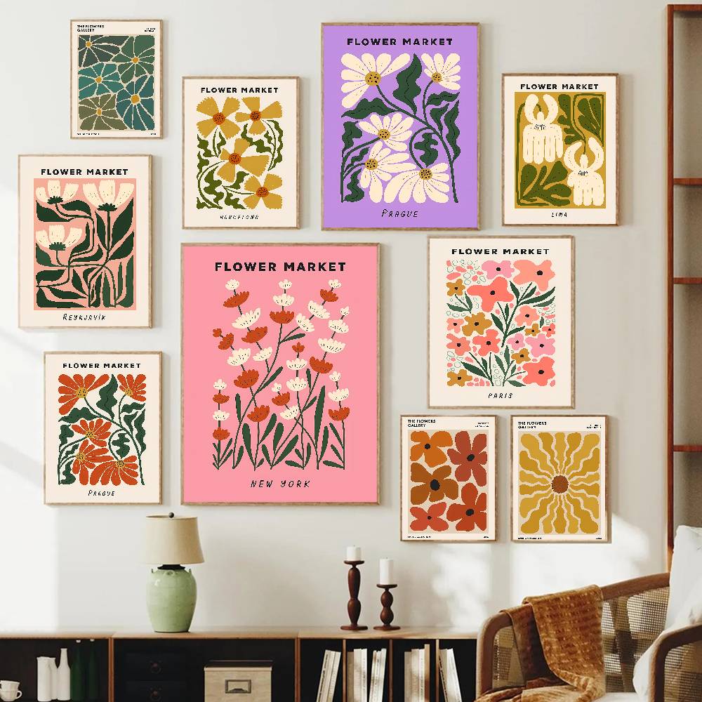 Colorful Abstract Flower Marke – Home Decor Market Bewertung und Preis