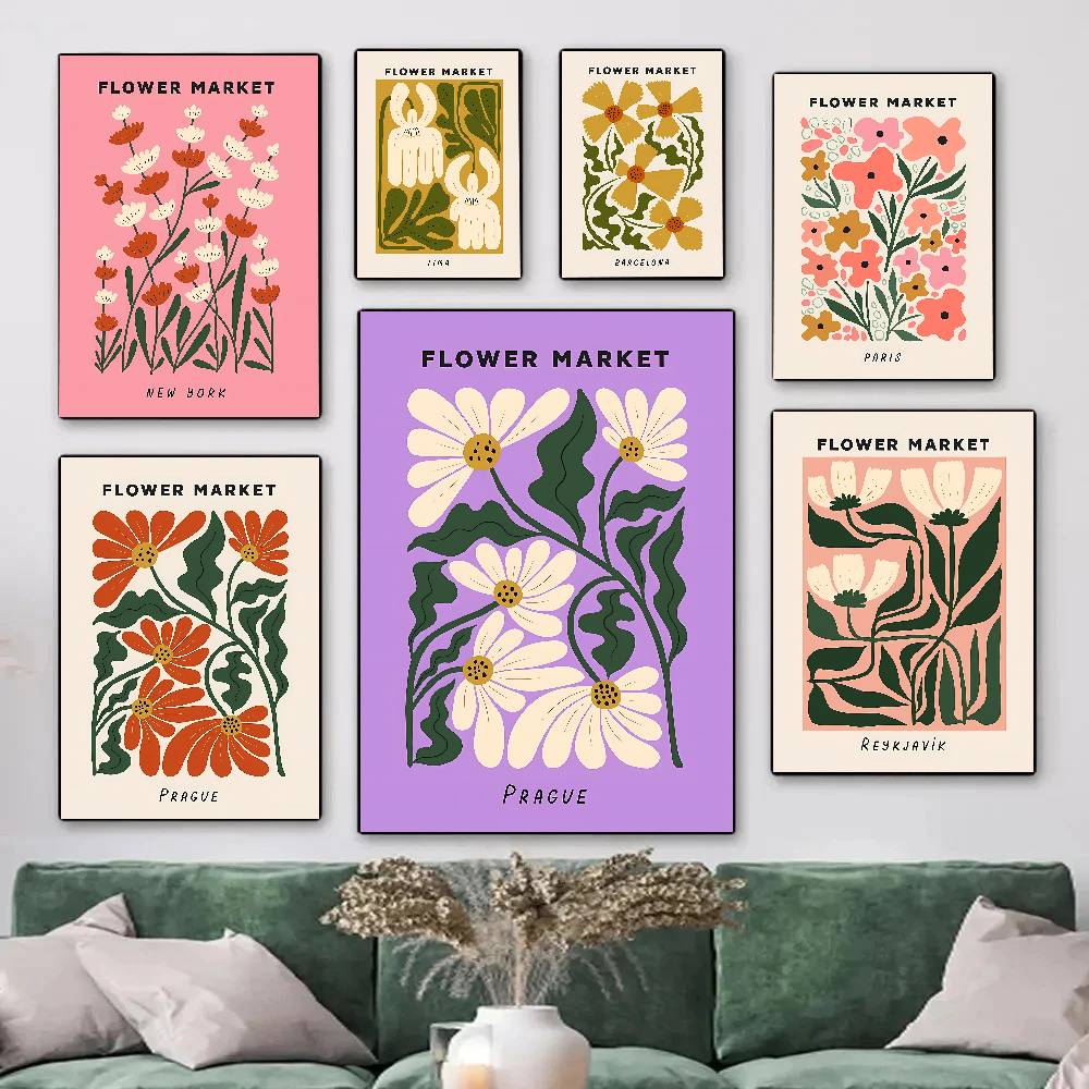 Colorful Abstract Flower Marke – Home Decor Market Bewertung und Preis