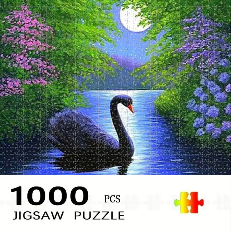 1000/500 PCS Jigsaw Black Swan – Home Decor Under 1000 Bewertung und Preis