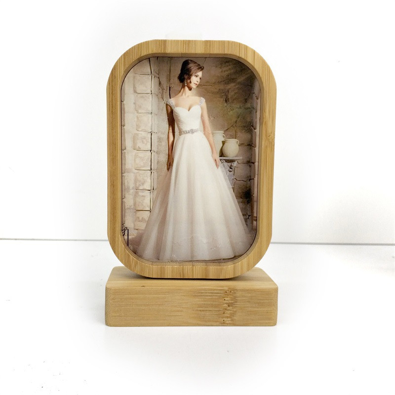 4PCS Free shipping Blank subli – Bamboo Photo Frame Bewertung und Preis
