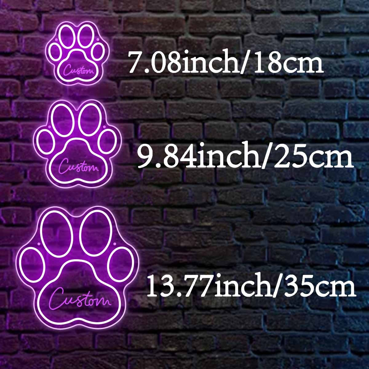 Custom Paw Print Neon Sign wit – Home Decor Store Bewertung und Preis