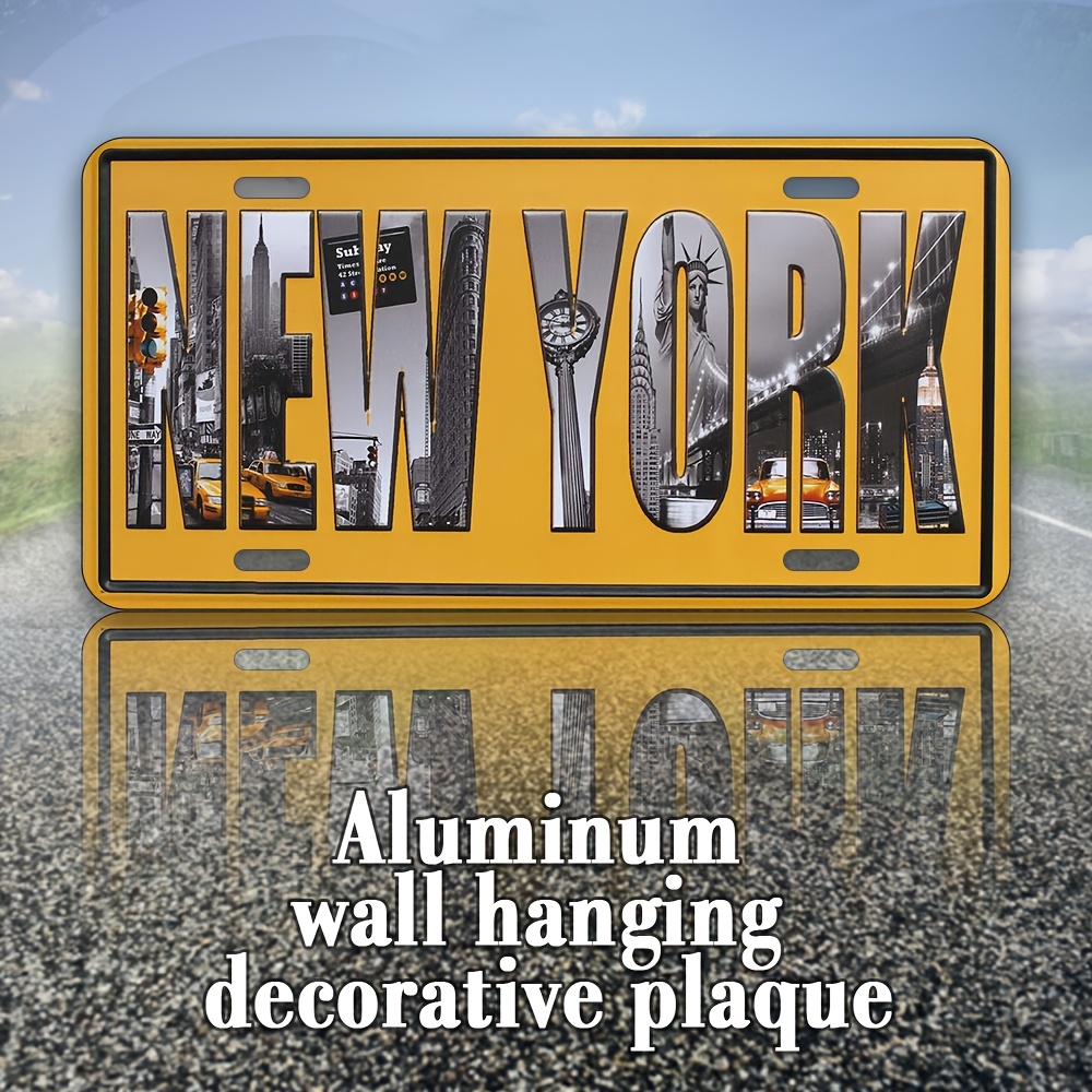 Aluminum New York Vintage Wall – Home Decor New York Bewertung und Preis