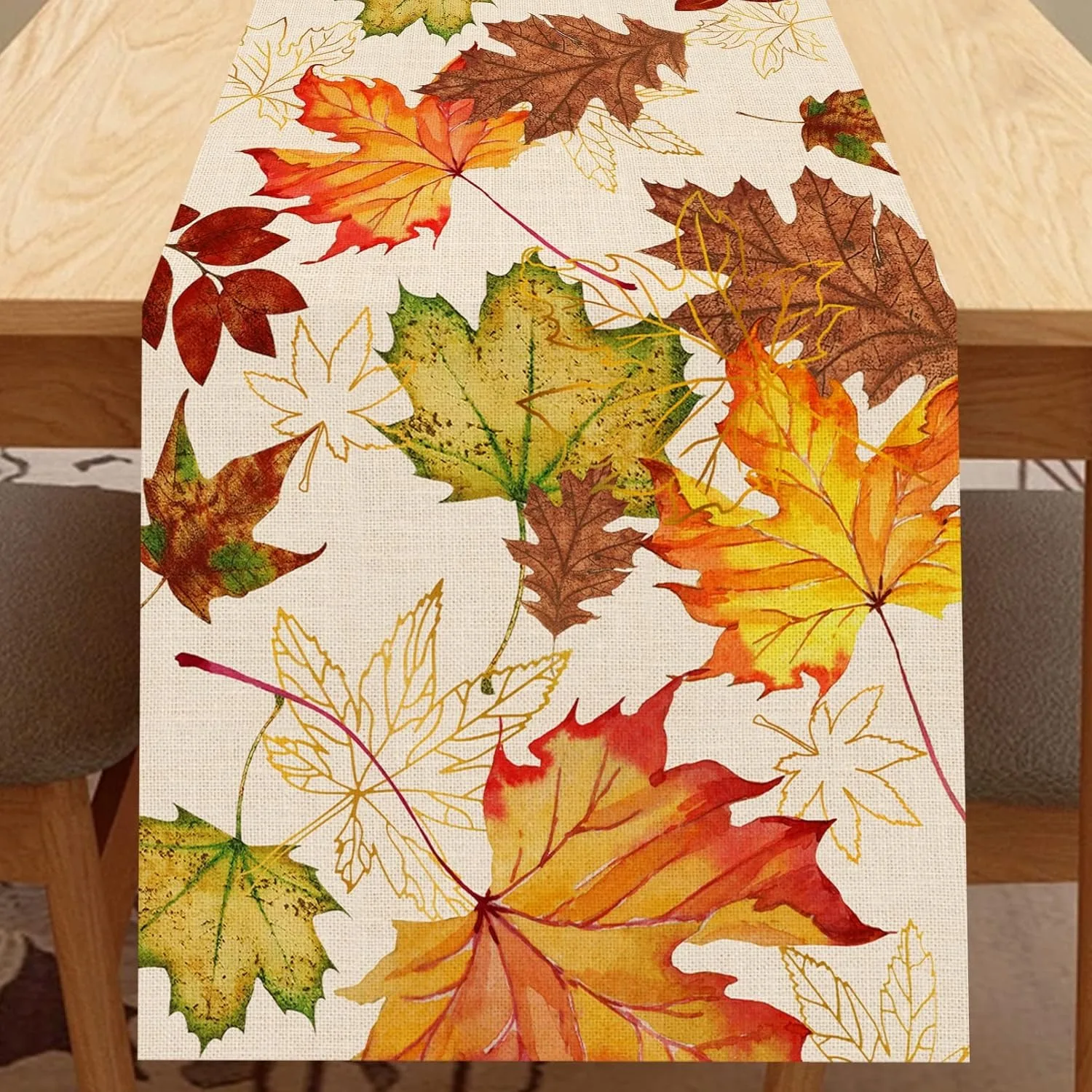 Fall Maple Table Runner Multip – Linen Table Runner Bewertung und Preis