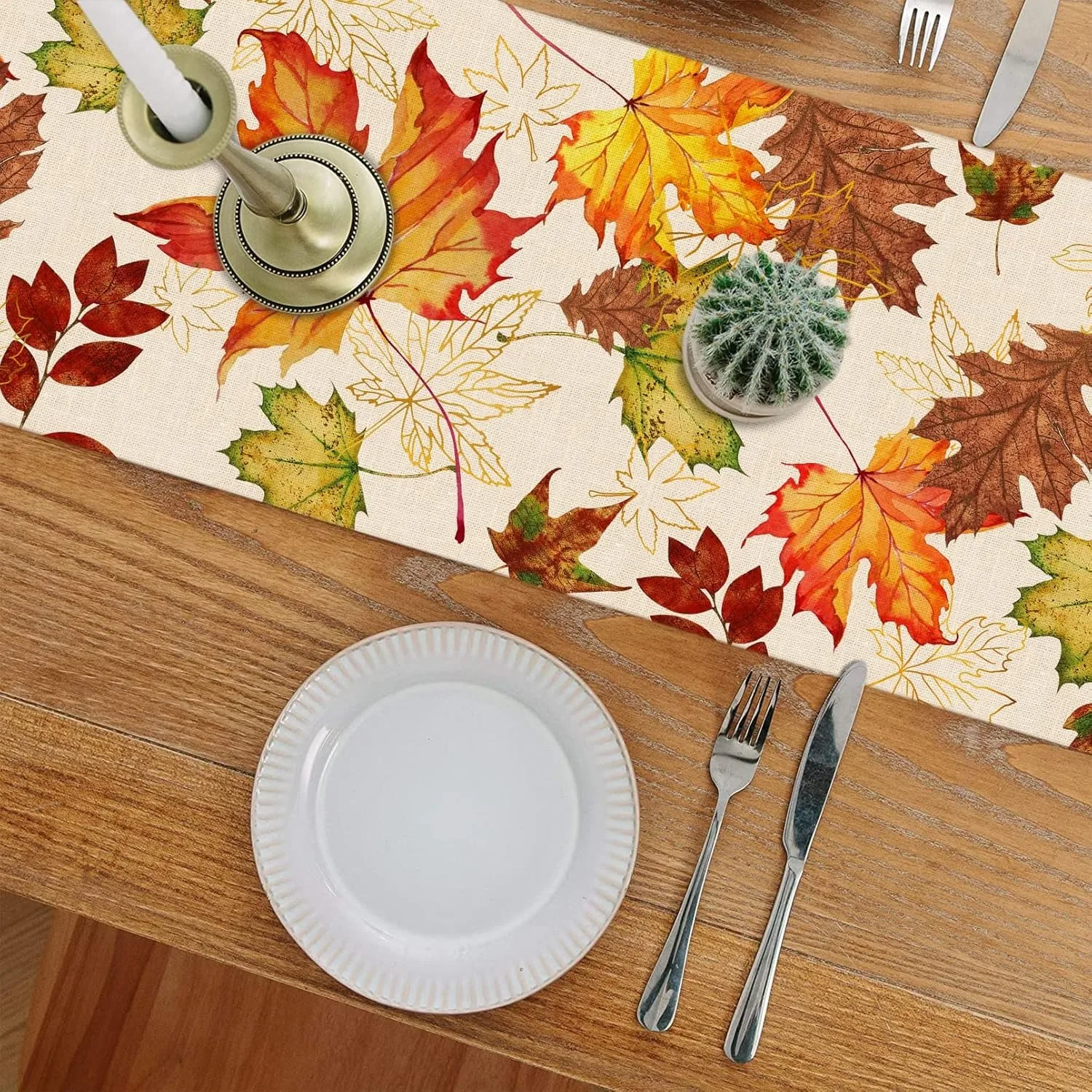 Fall Maple Table Runner Multip – Linen Table Runner Bewertung und Preis