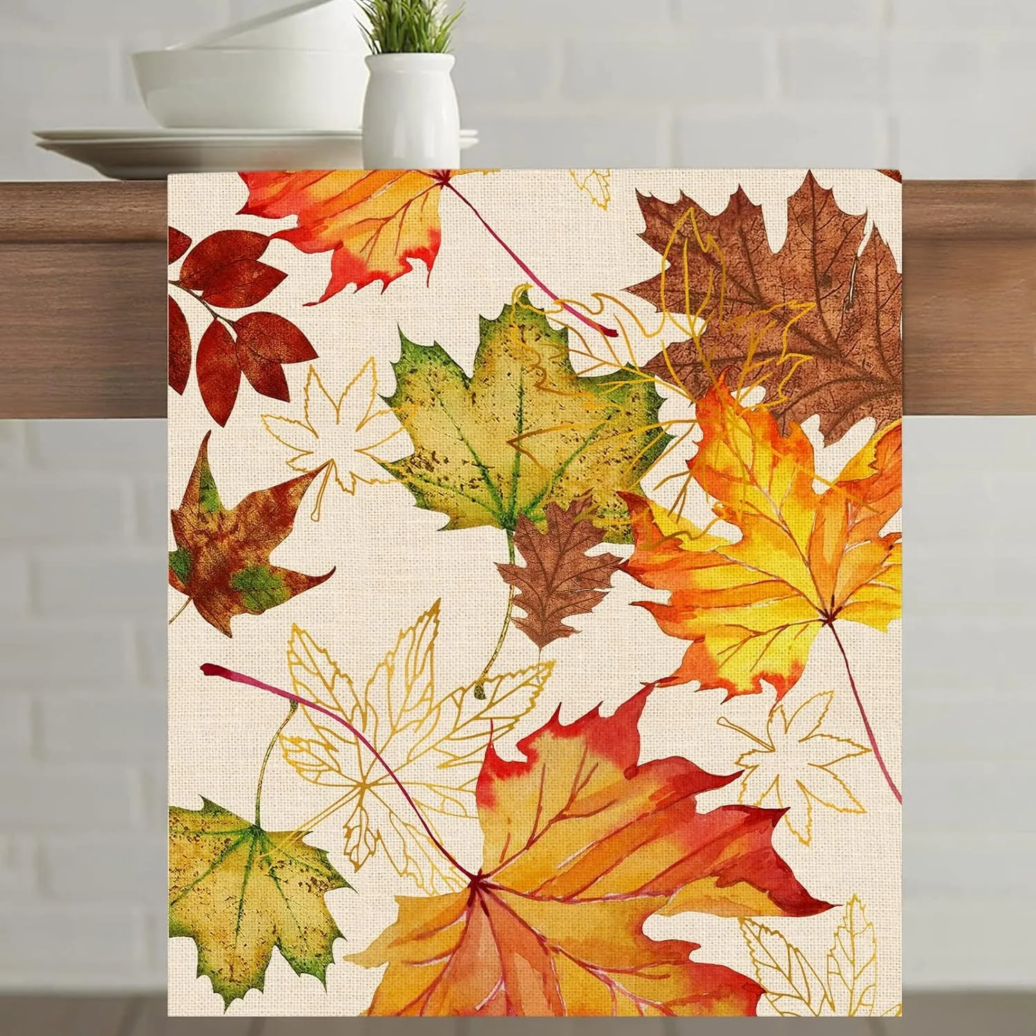 Fall Maple Table Runner Multip – Linen Table Runner Bewertung und Preis