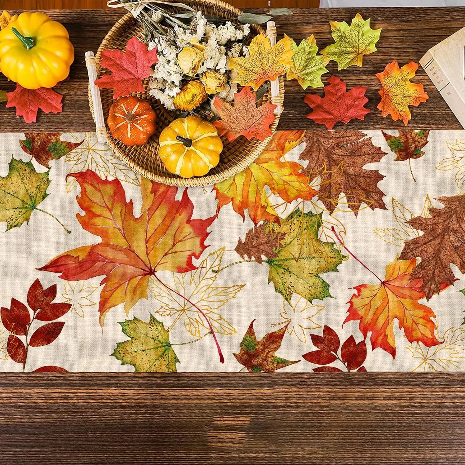 Fall Maple Table Runner Multip – Linen Table Runner Bewertung und Preis