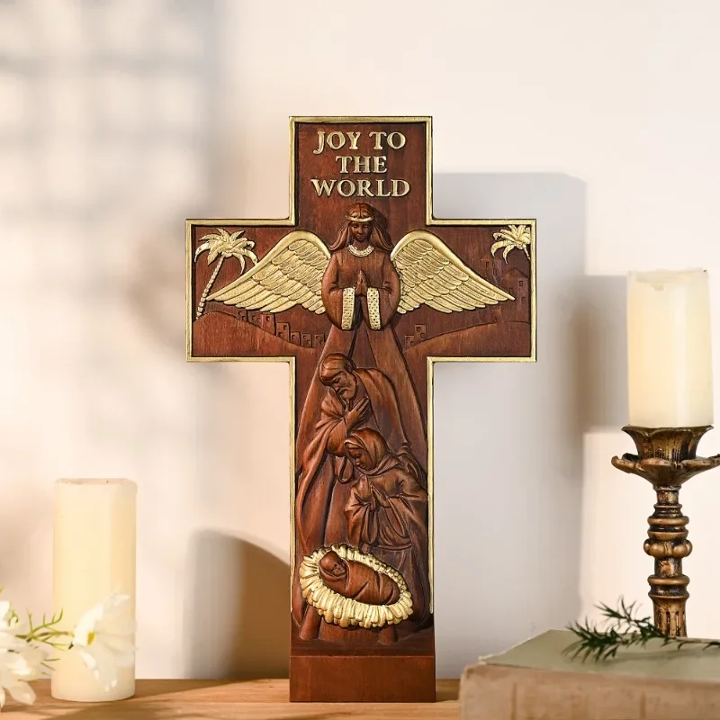 Vintage Wooden Nativity Scene  – Home Decor Living Bewertung und Preis
