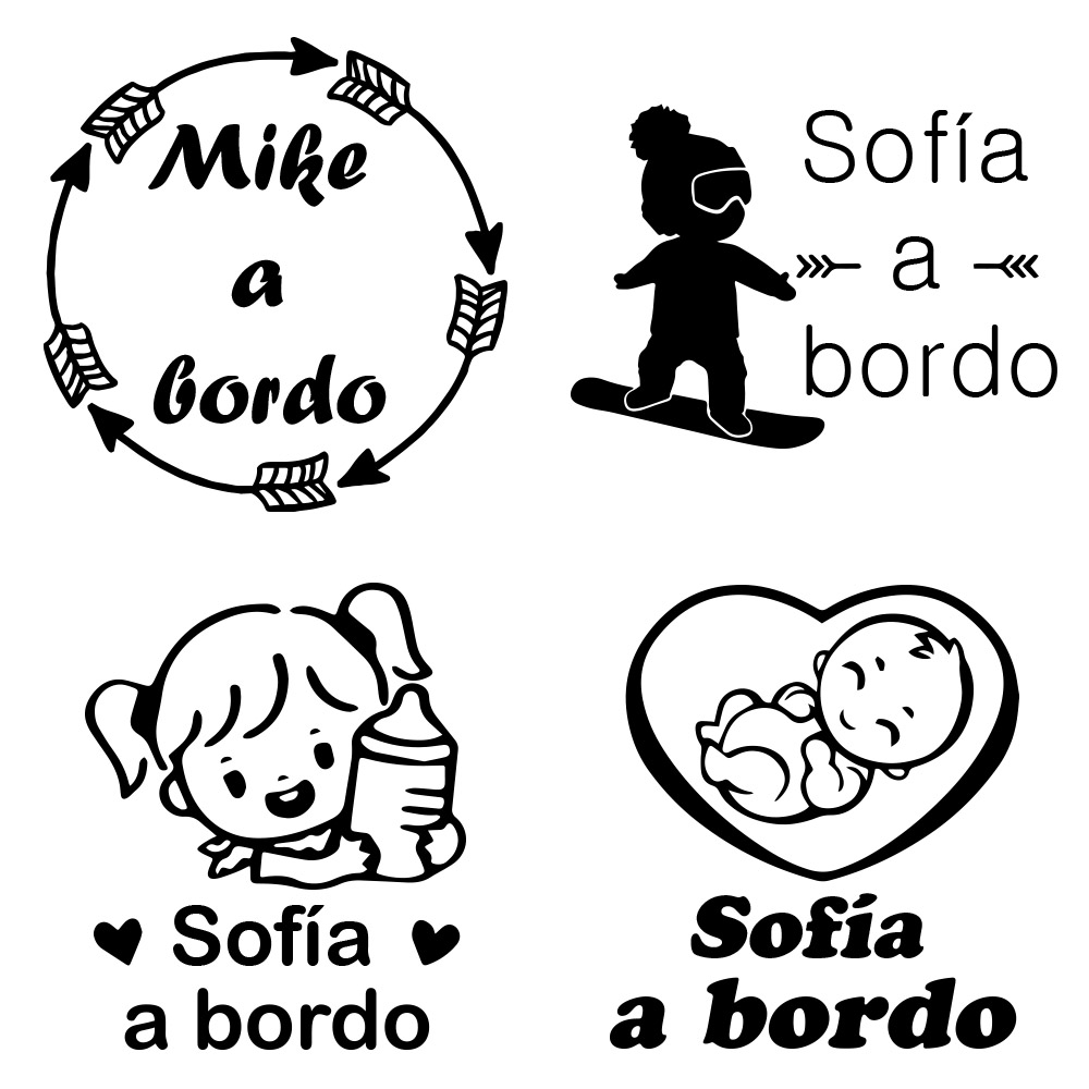 1pc Vinyl baby a bordo colorfu – Home Decor Manufacturers Bewertung und Preis