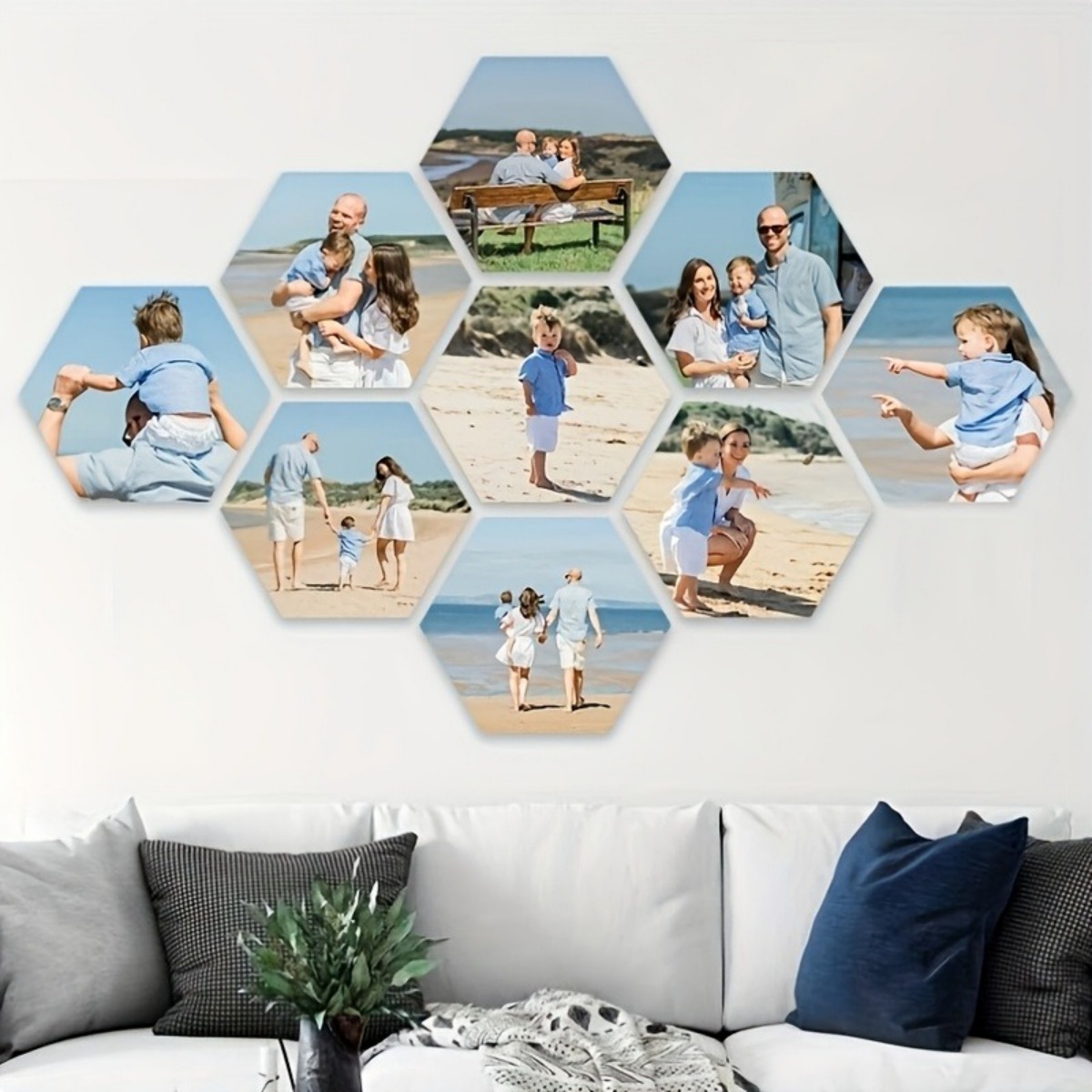 Custom Wall Decor — Modern Hex – Home Decor For Birthday Bewertung und Preis