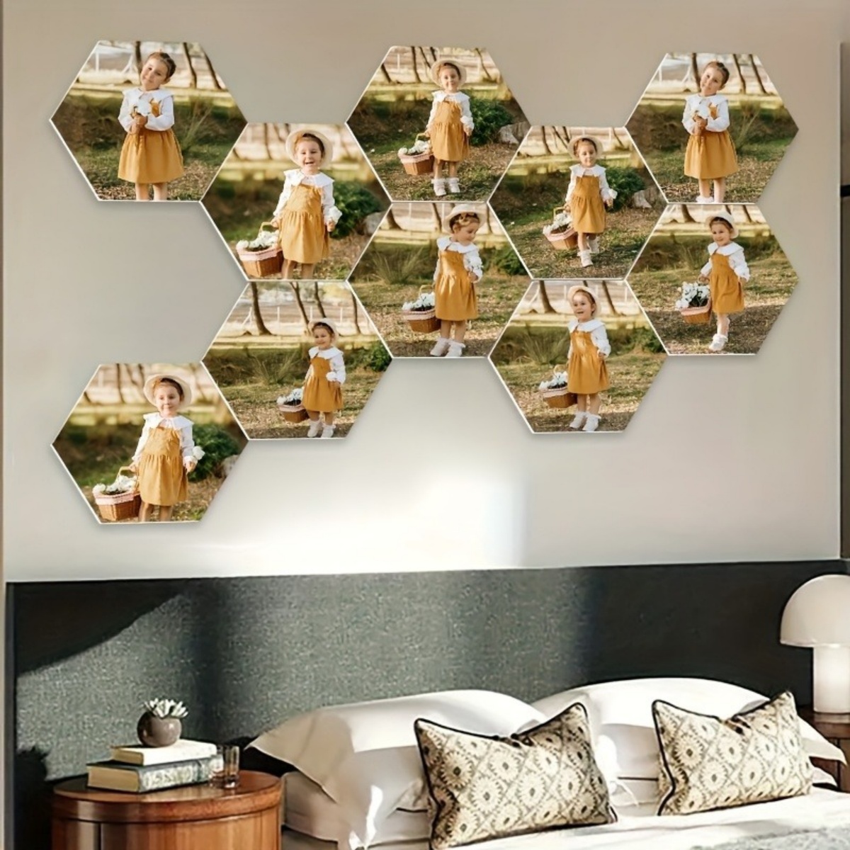Custom Wall Decor — Modern Hex – Home Decor For Birthday Bewertung und Preis